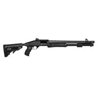 Imagem de ESPINGARDA CAL.12GA 19" CBC PUMP MILITARY 3.0 CR COM ACESSORIOS - OXIDADO NEGRA